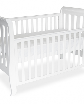 Classic Sleigh Cot - White - Factory Seconds