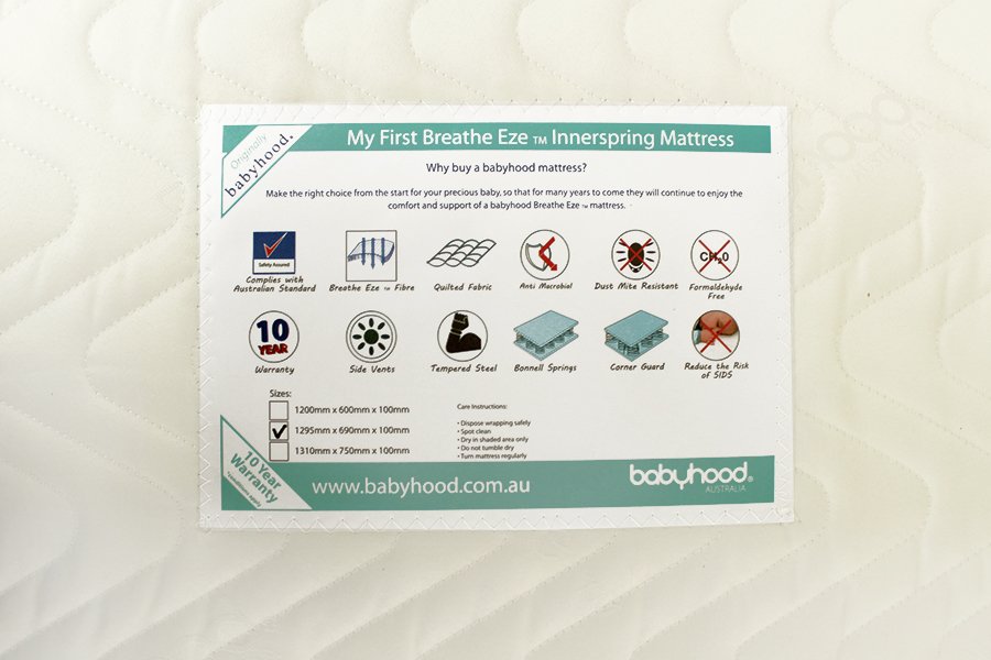 babyhood cot mattress