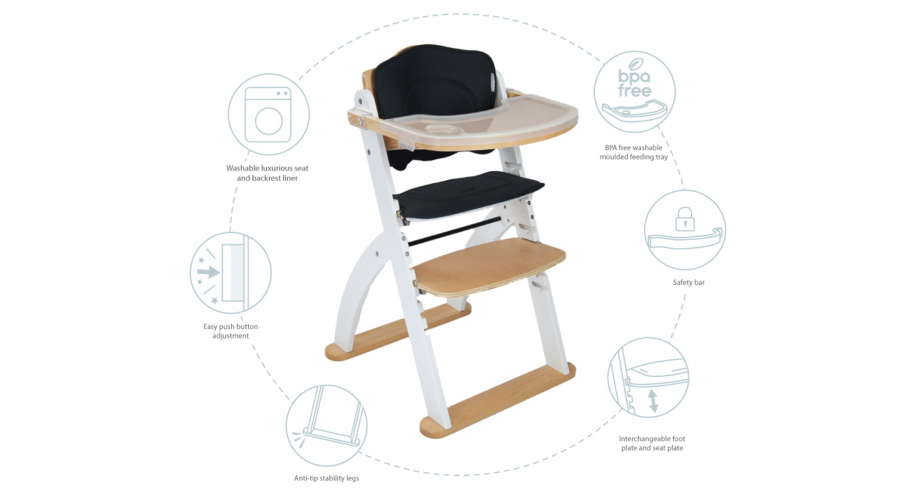 Ava High Chair & Feeding Set Bundle
