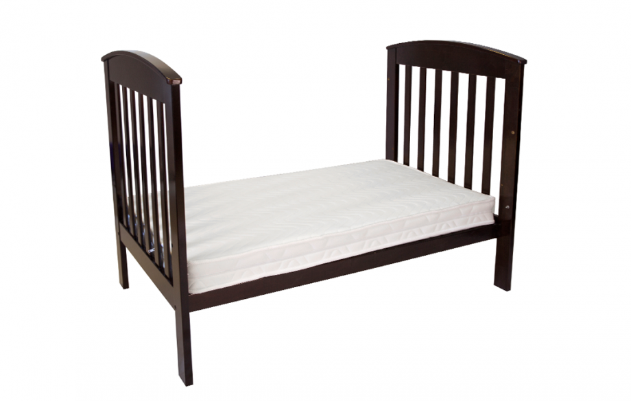 Classic Curve Cot & My First Breathe Eze Innerspring Mattress English Oak