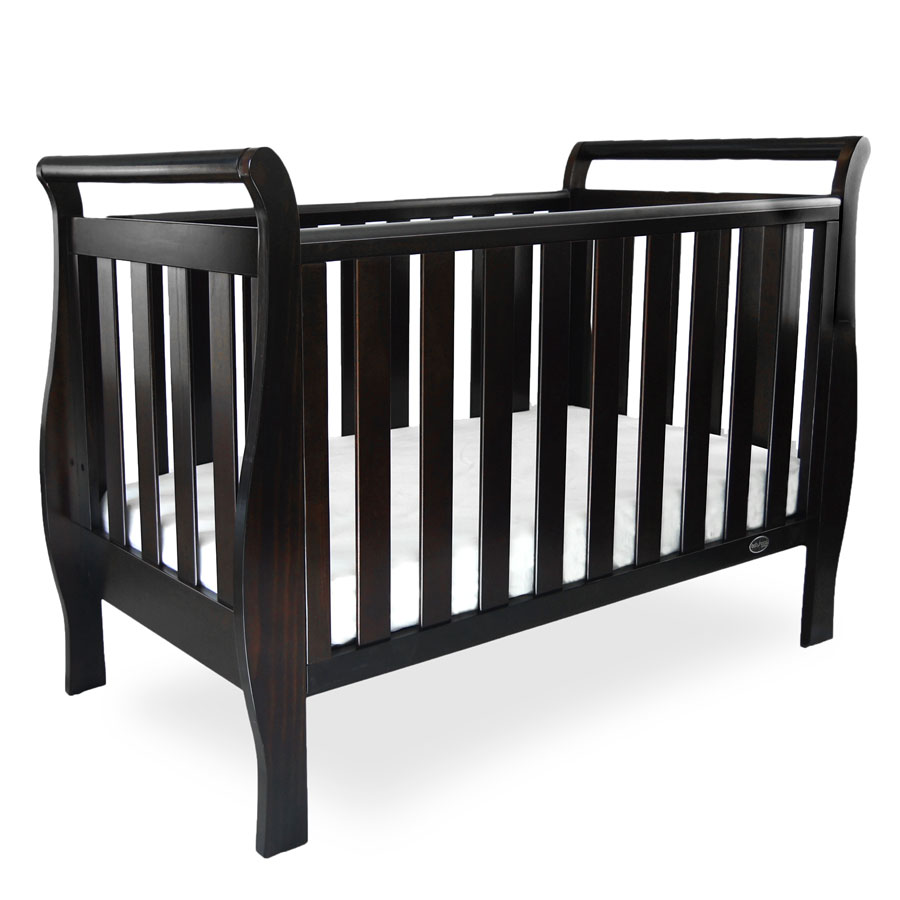 black sleigh cot