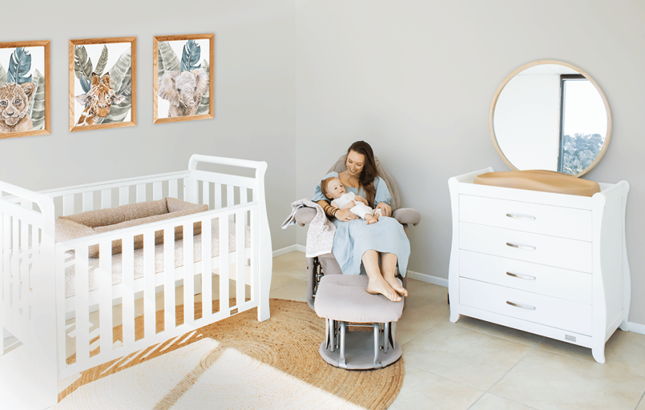 Georgia Sleigh Cot Luxx