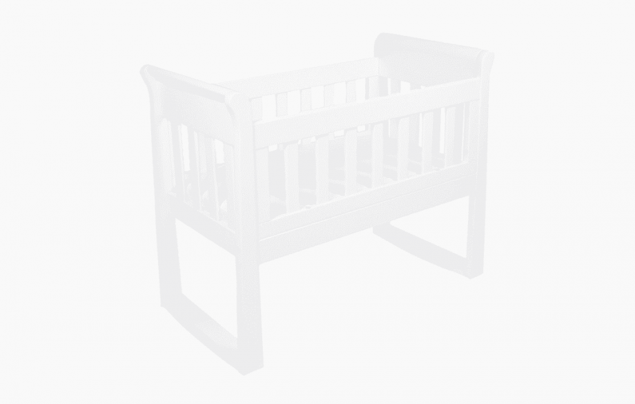 Sandton Sleigh Cradle, Bassinet and Rocking Seat with Mattress