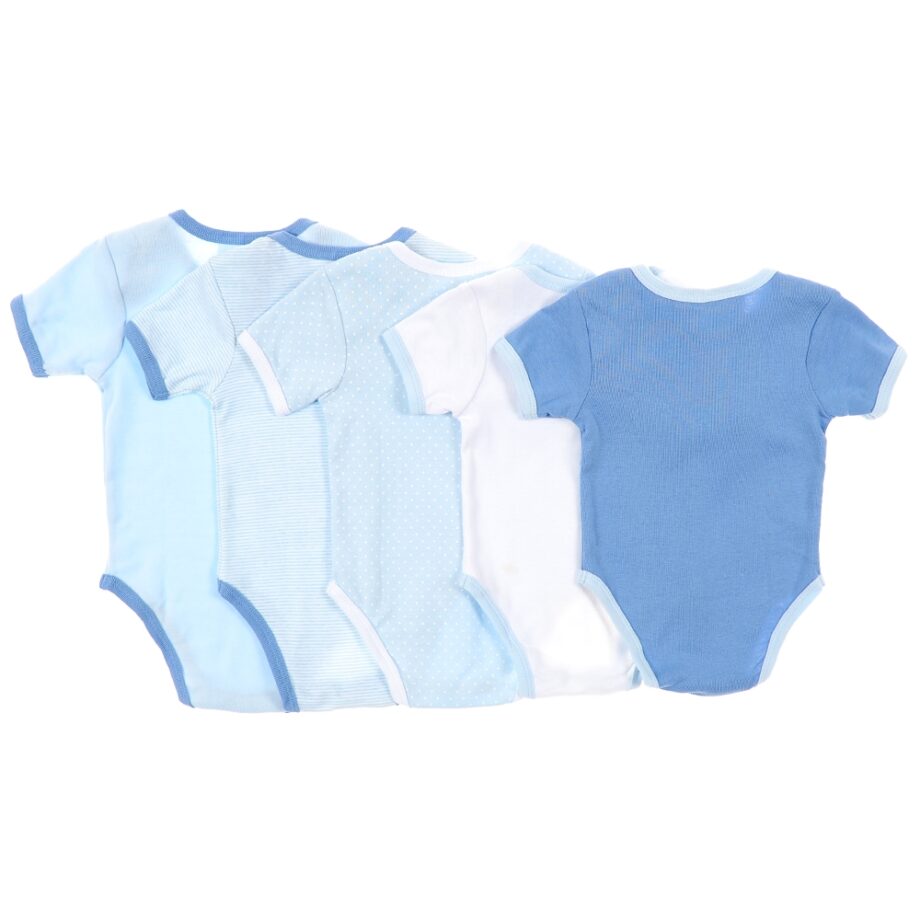 Poppy & Hydes Infants Cotton Knitted Bodysuit 5PK