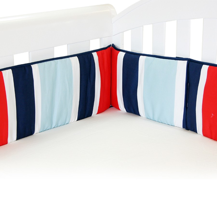 blue cot bumper