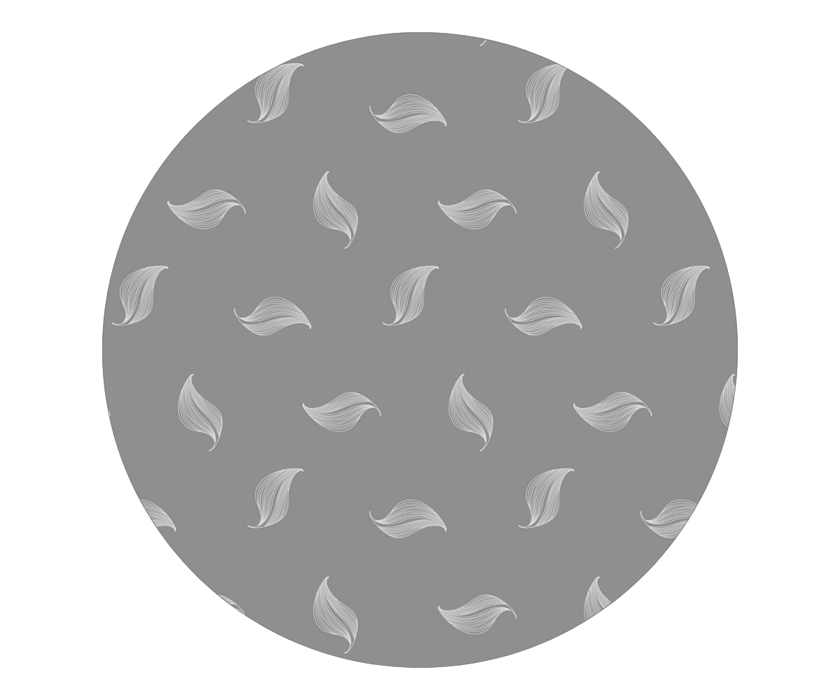 Amani Bebe Organic Standard Fitted Sheet - White Leaf