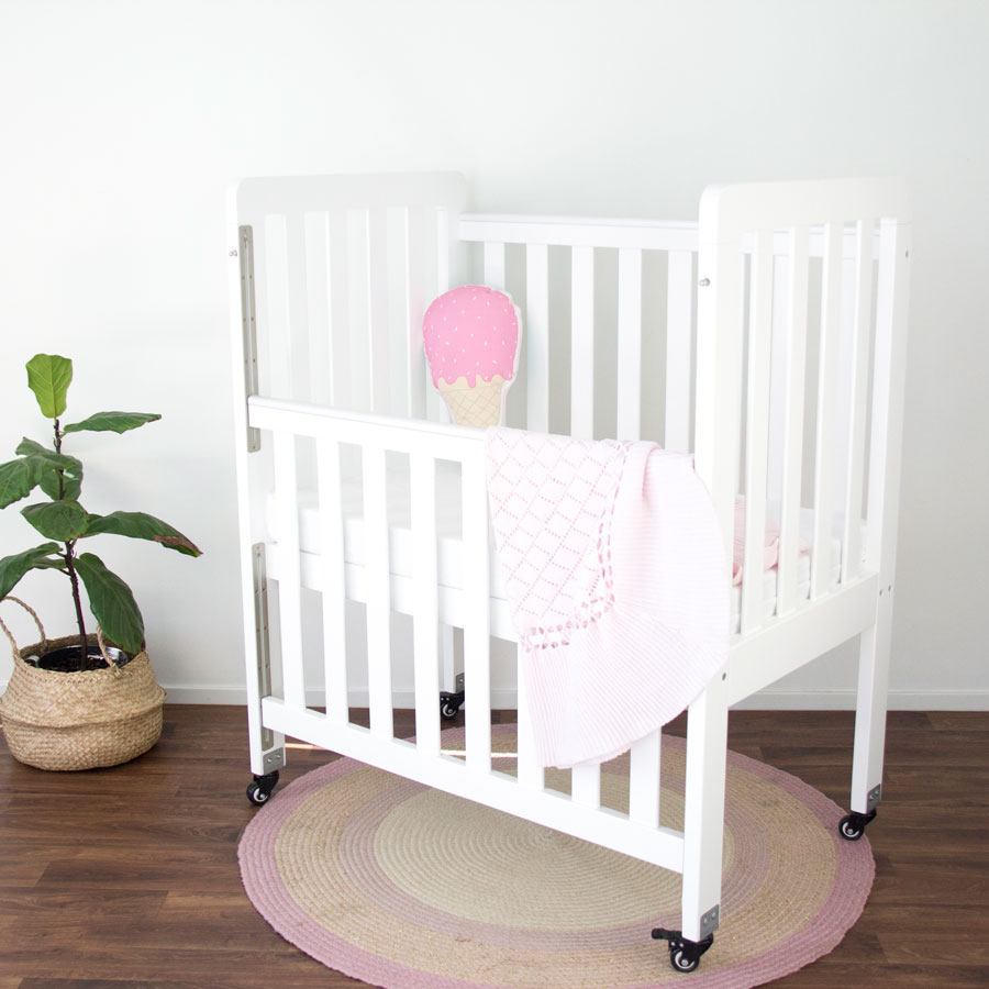 babyhood mini ergonomic cot