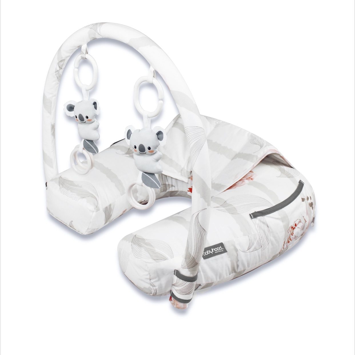 Organic Nursing Pillow with Toybar babyhood