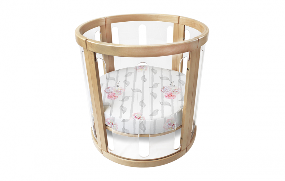 Amani Bebe Organic Round Fitted Sheet - Vintage Floral