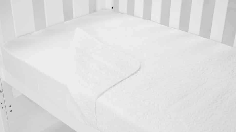 Cot Quilt Coverlet  Classic White