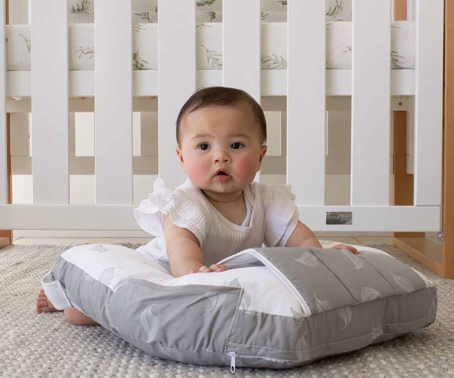 Organic Nursing Pillow with Toybar babyhood