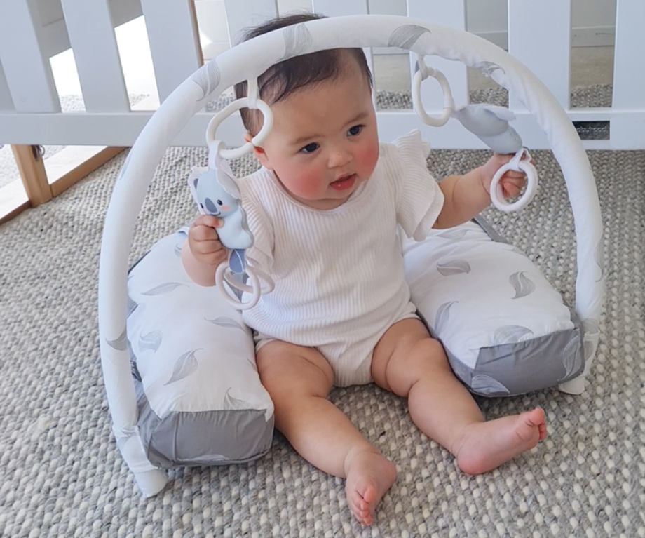 Organic Nursing Pillow with Toybar