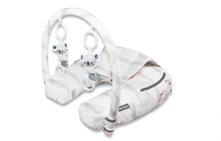 Organic Nursing Pillow with Toybar