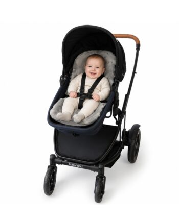 Bowron New Zealand Natural Sheepskin Stroller & Pram Liner | Grey
