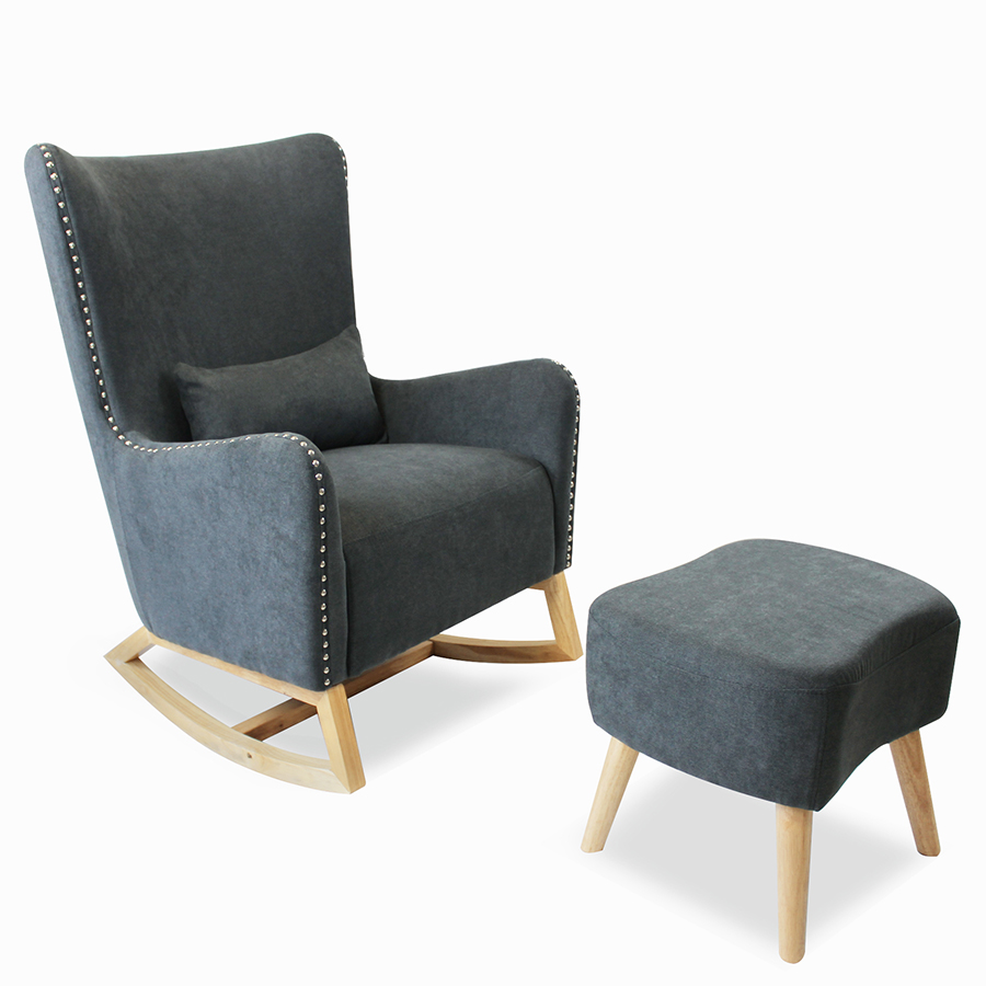 rocking chair with ottoman