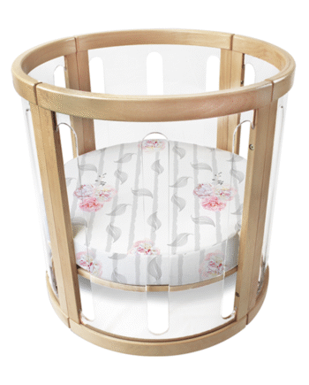 Amani Bebe Organic Round Fitted Sheet - Vintage Floral