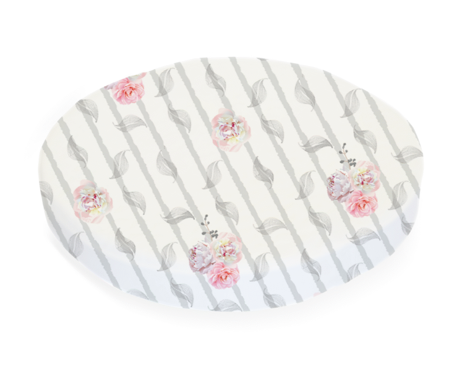 Amani Bebe Organic Round Fitted Sheet - Vintage Floral