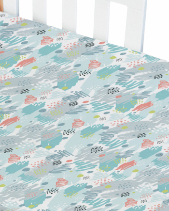 Amani Bebe Standard Fitted Sheet - Paint