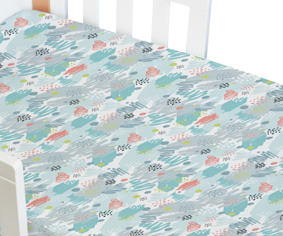 Amani Bebe Standard Fitted Sheet - Paint