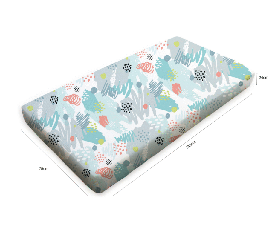 Amani Bebe Standard Fitted Sheet - Paint