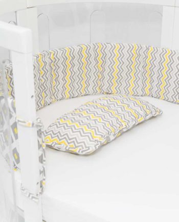 Amani Bebe Cot Bumper & Pillow Set