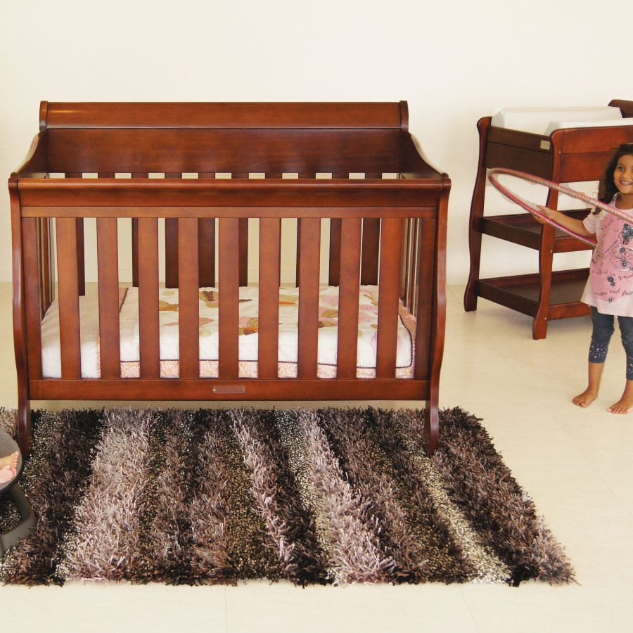 dark timber cot