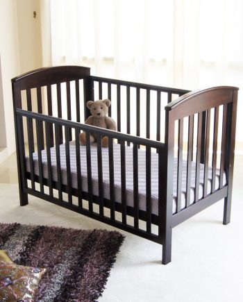 Classic Curve Cot  & Breath Eze Mattress Package English Oak
