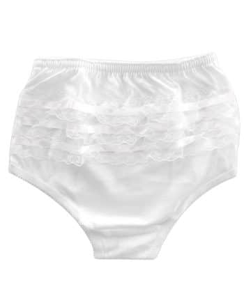 Cotton Fancy Pants - White L