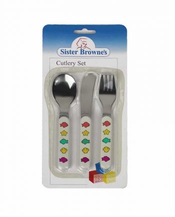 Sister Brown 3pce Cutlery Set