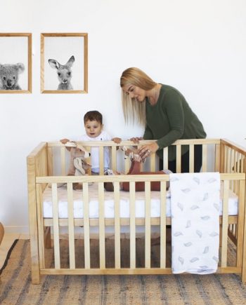 Lulu Cot & Bamboo Breathe Eze Innerspring Mattress