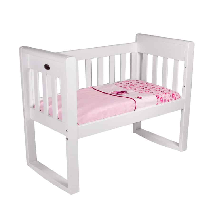 Amani Bebe 3pce Cradle Sheet Set Raspberry Garden babyhood