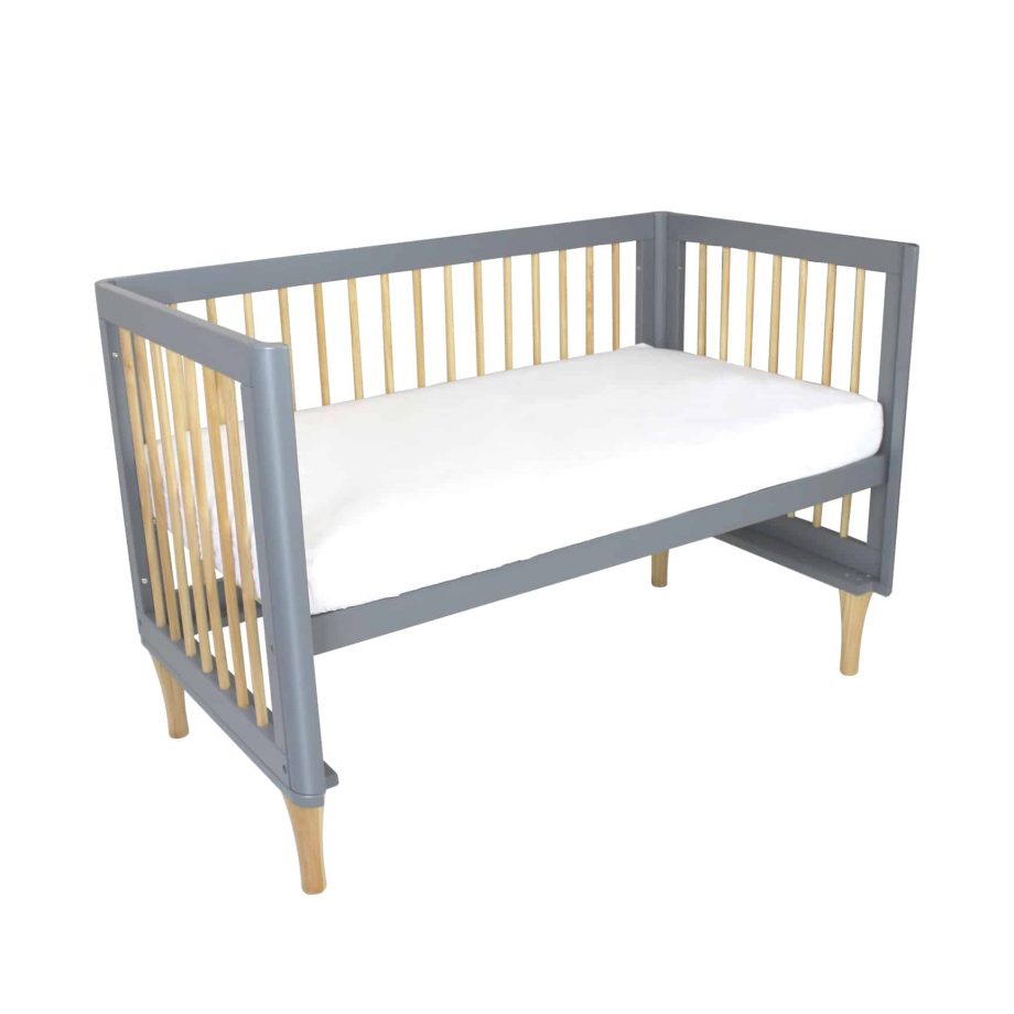 Riya Cot Bundle & Save - Diva Ice Grey - Bamboo Mattress