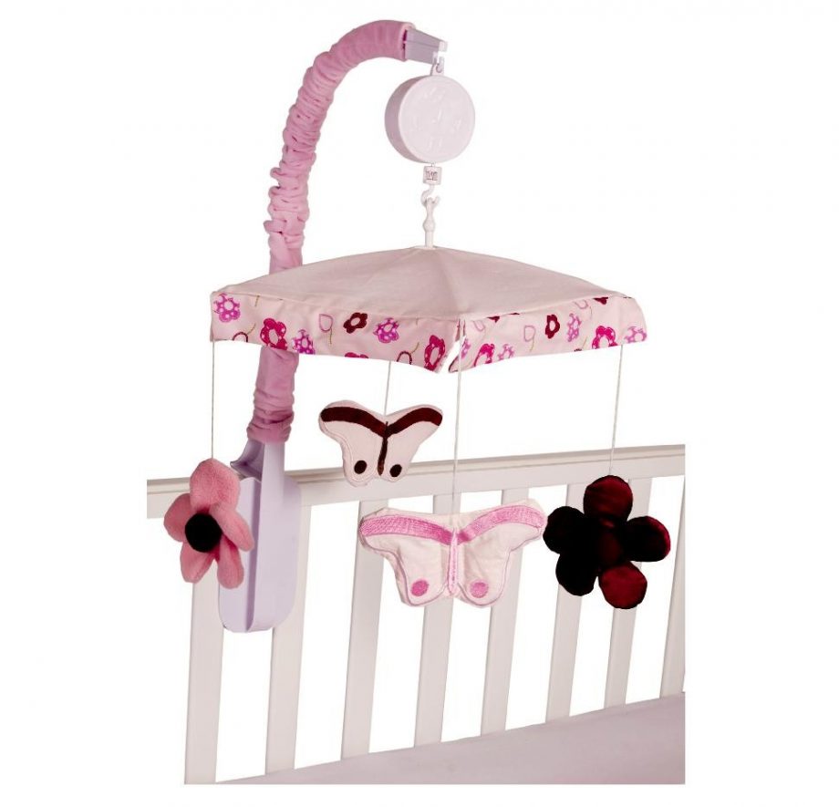 Amani Bebe Cot Mobile Raspberry Garden