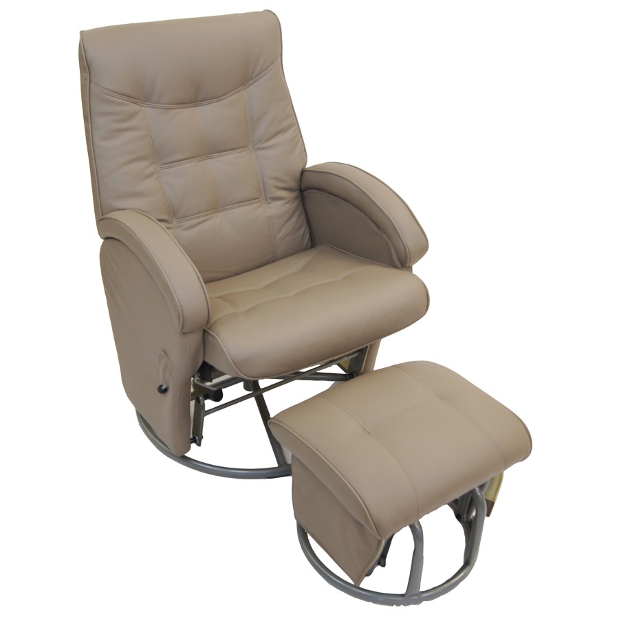 Diva Feeding Glider Chair Ottoman, Leather Glider Chair Australia