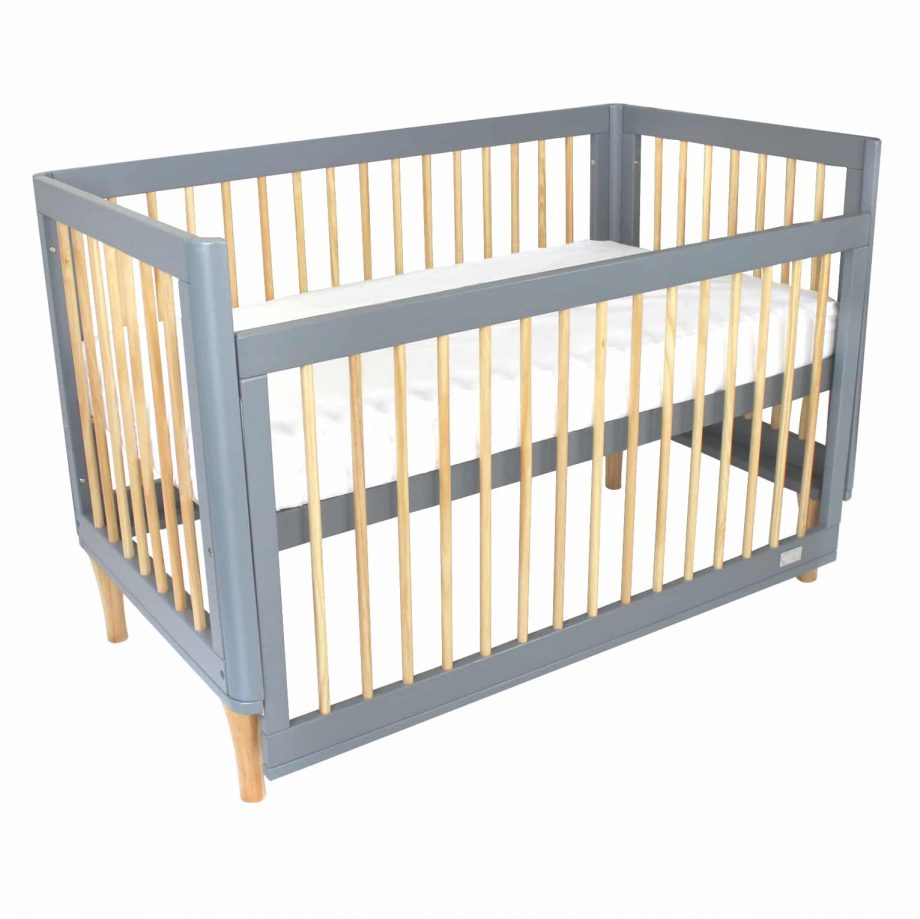 Riya Cot Bundle & Save - Diva Ice Grey - Bamboo Mattress