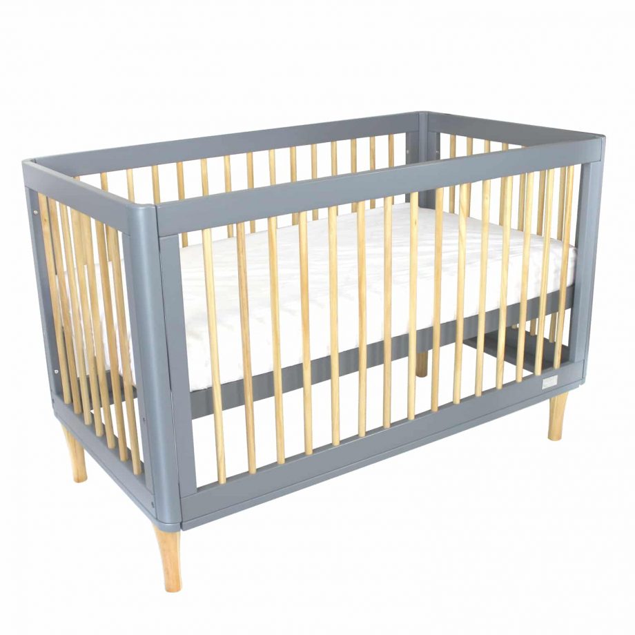 Riya Cot Bundle & Save - Diva Ice Grey - Bamboo Mattress