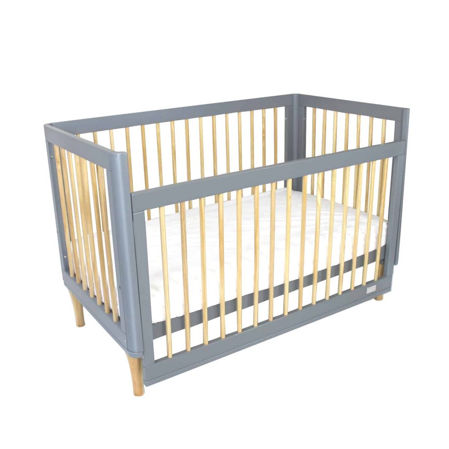 Riya Cot Bundle & Save - Diva Ice Grey - Bamboo Mattress