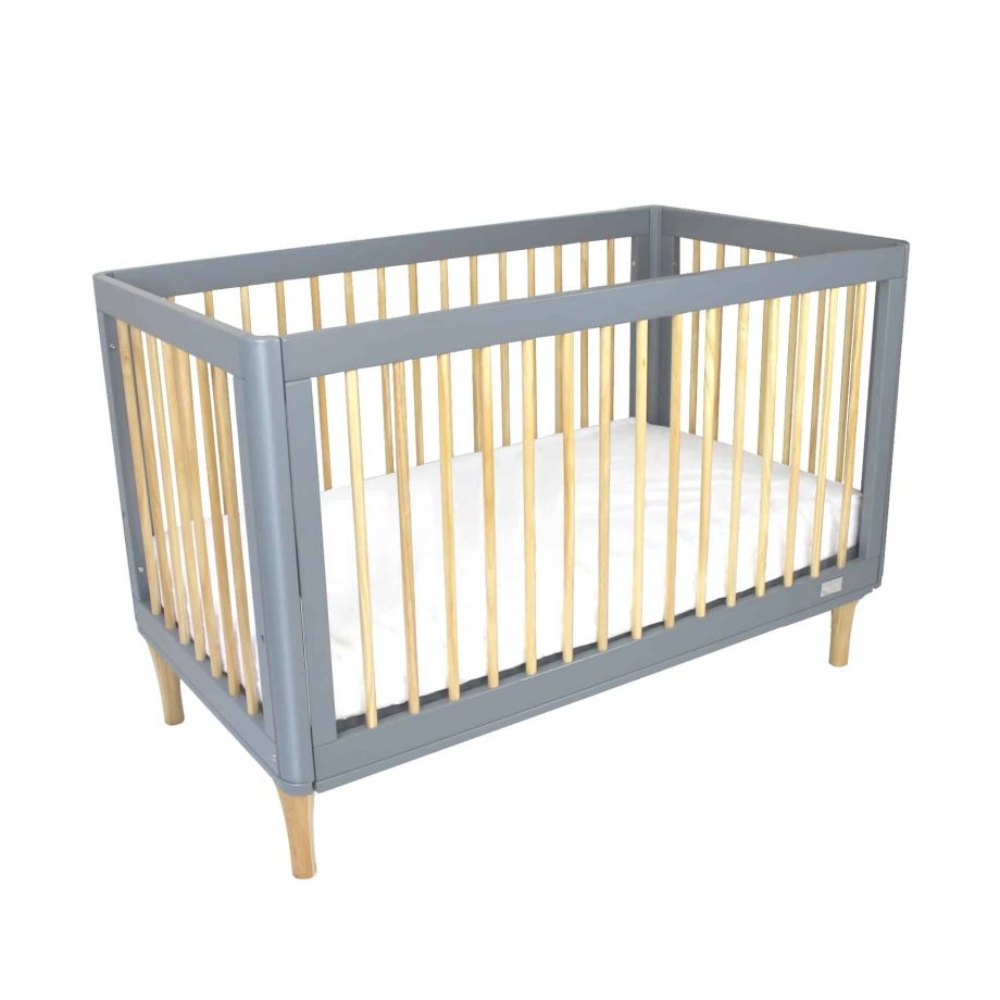 Riya Cot Bundle & Save - Diva Ice Grey - Bamboo Mattress