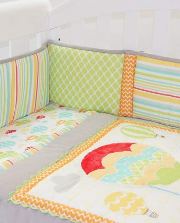 Amani Bebe 4pce Cot Set - Up In The Sky