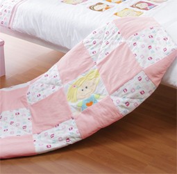 Playgro Girls And Twirls Quilted Throw
