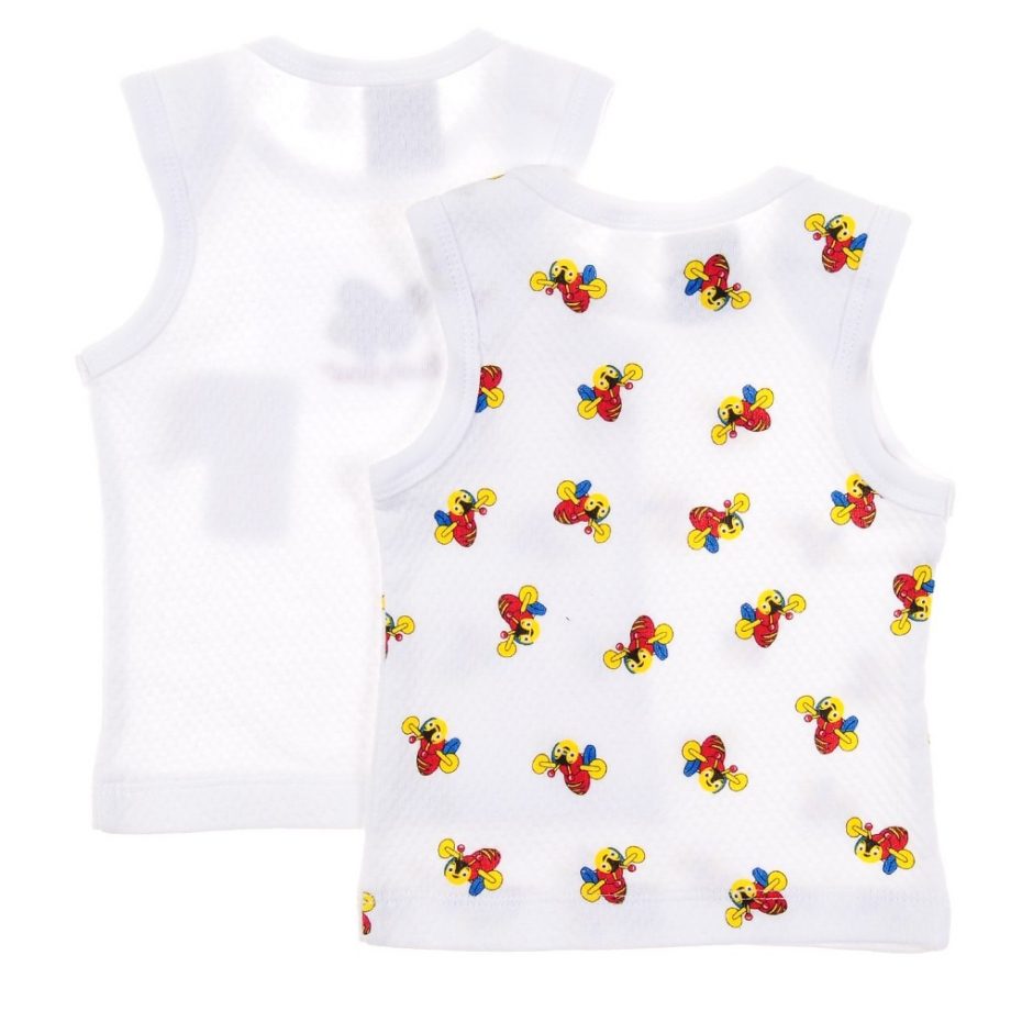 Buzzy Bee Infants 100% Cotton Knitted Singlets 2pk