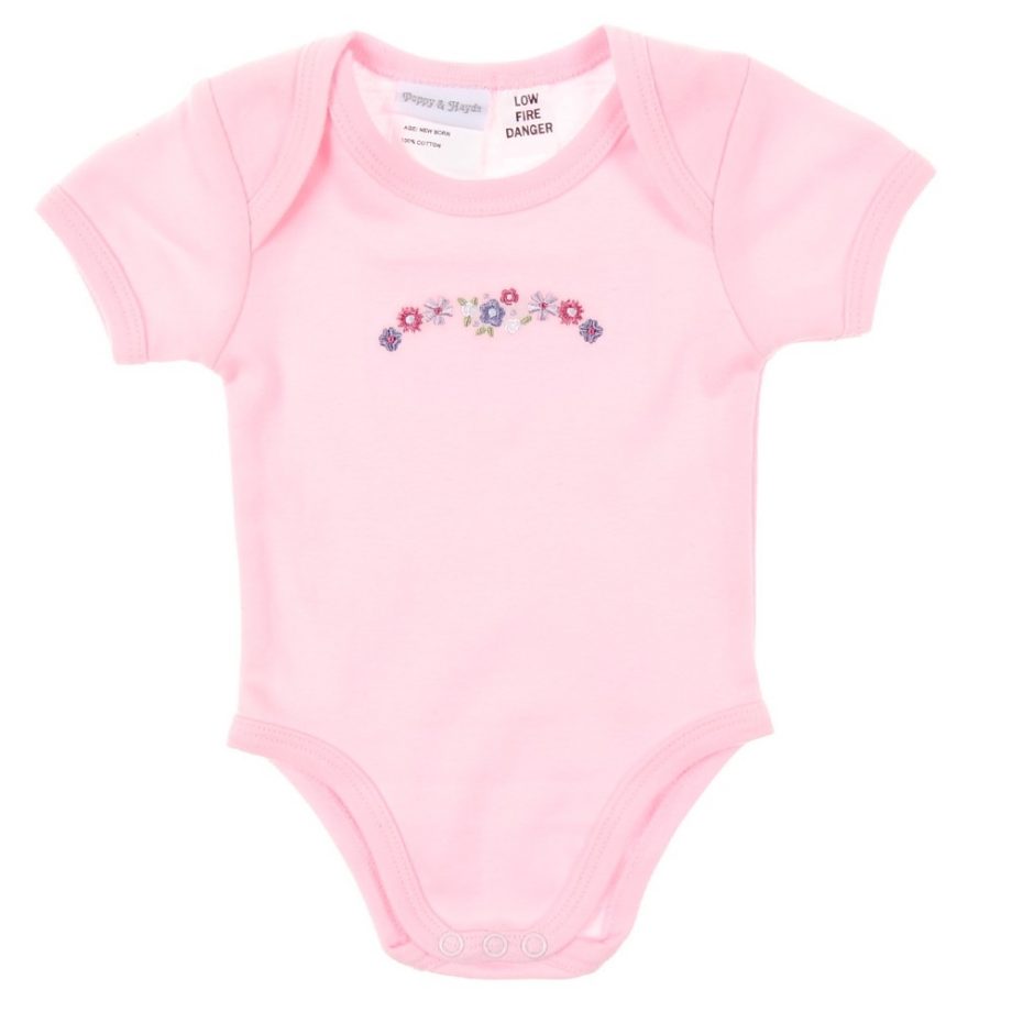 Poppy & Hydes Infants Knitted Blanket, Bodysuit, Hat, Mittens & Shoes 5 Pk