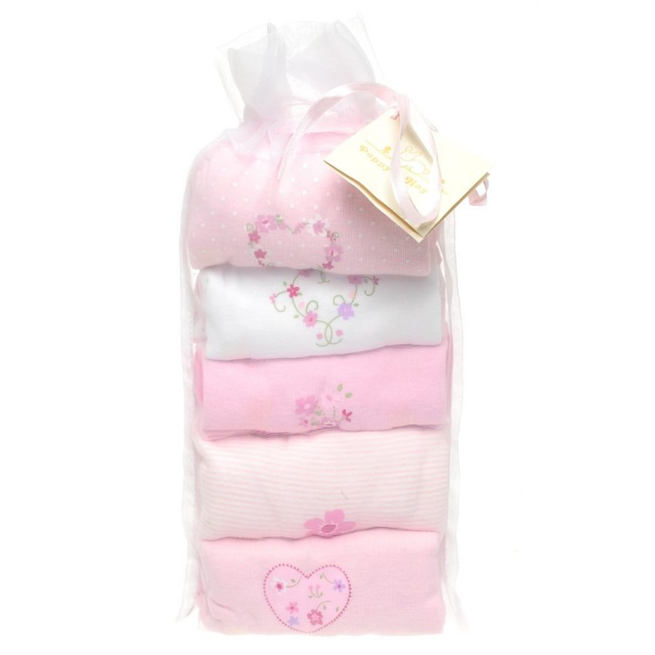 Poppy & Hydes Infants Cotton Knitted Bodysuit 5PK