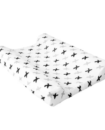 Organic Muslin Change Mat Cover Tic Tac Toe