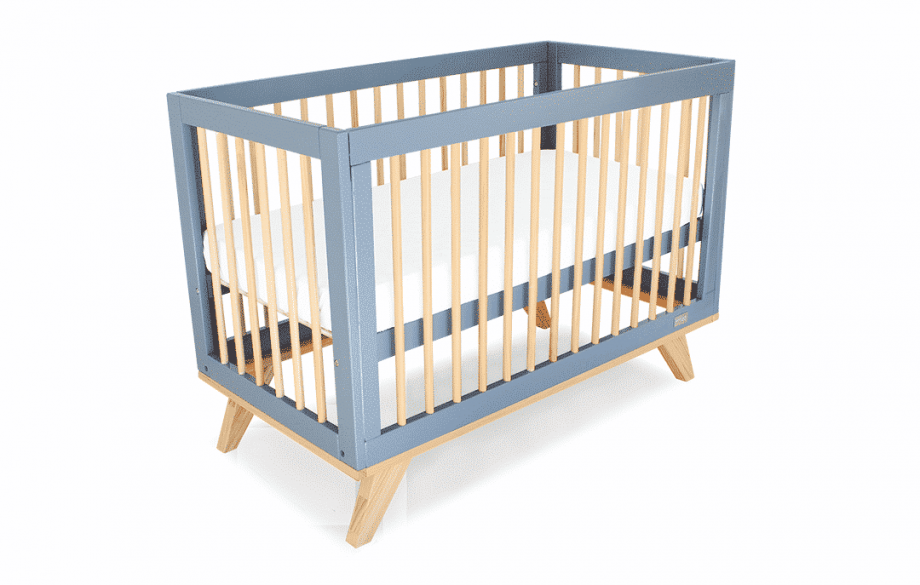 Aurora Compact Cot Grey/Natural & Breathe Eze Cot Mattress