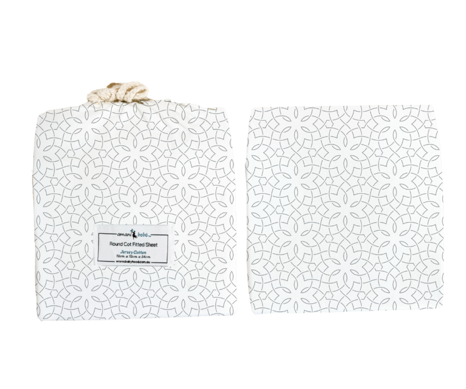 Amani Bebe Round Fitted Sheet - Mosaic