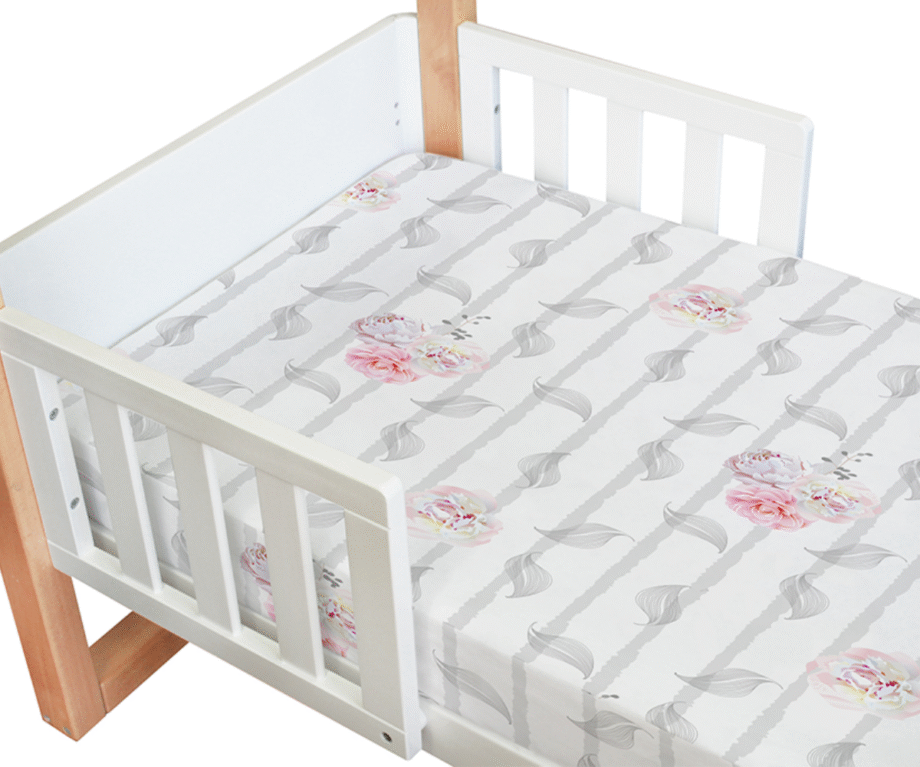 Amani Bebe Organic Standard Fitted Sheet - Vintage Floral