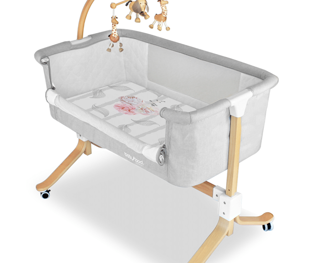 Amani Bebe Organic Jersey Cotton Cradle Fitted Sheet - Vintage Floral