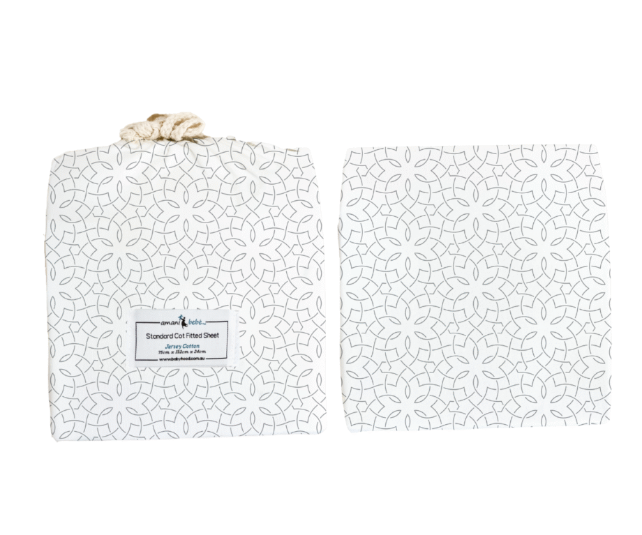 Amani Bebe Standard Fitted Sheet - Mosaic