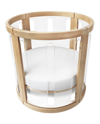 Amani Bebe Round Fitted Sheet - White